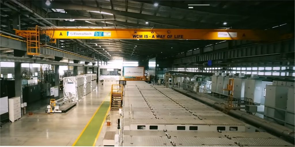 material handling in glass sector